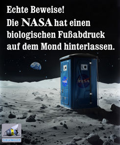 politischer Poster von Czeslaw Gorski - nasa aud dem mond